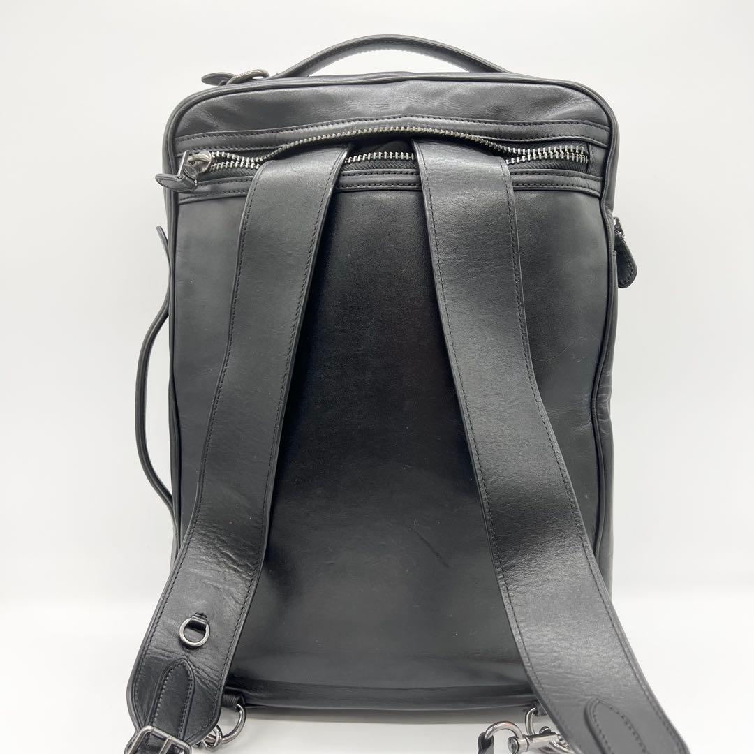 COACH　グラハム　バックパック　3way　ビジネス　レザー　ブラック　A4