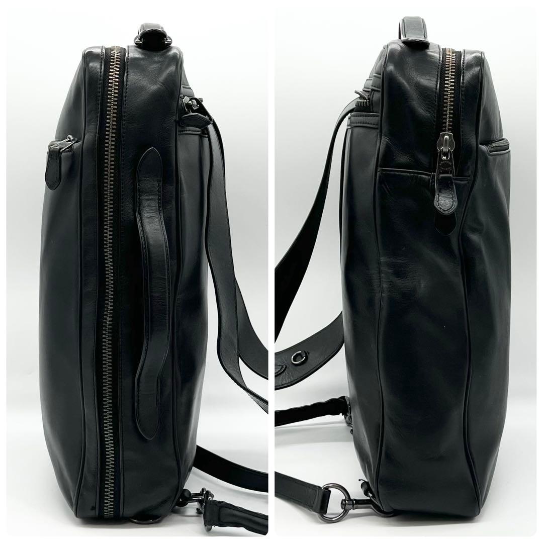 COACH　グラハム　バックパック　3way　ビジネス　レザー　ブラック　A4