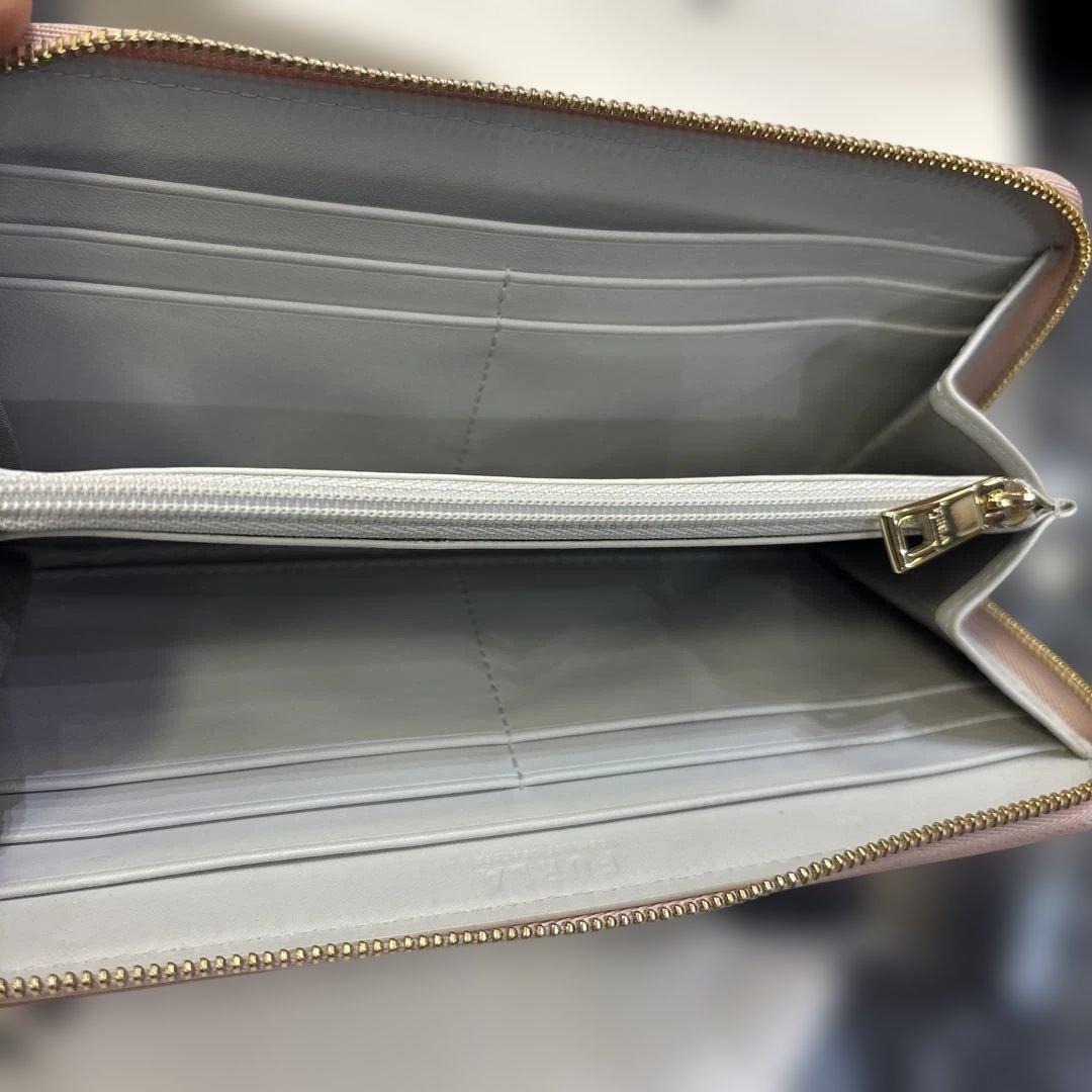 フルラ長財布 BABYLON XL ZIP AROU 花柄 ピンククリーム未使用