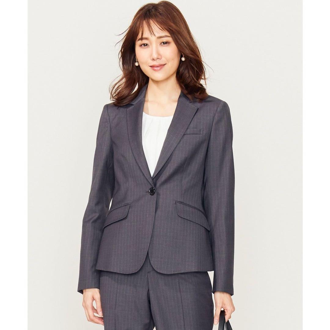 極美品 大きいサイズ 組曲 L T/Wスーティング テーラードジャケット【7L】