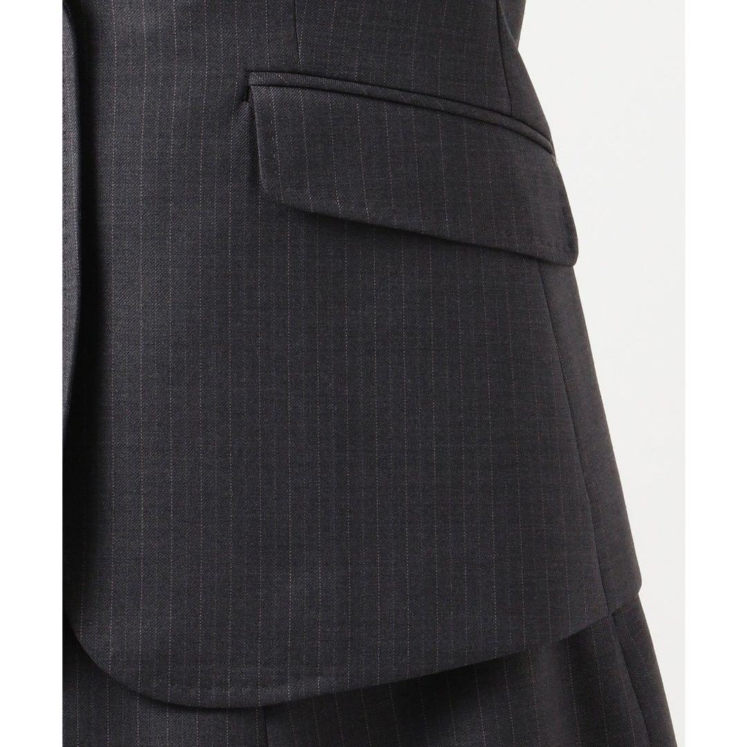 極美品 大きいサイズ 組曲 L T/Wスーティング テーラードジャケット【7L】