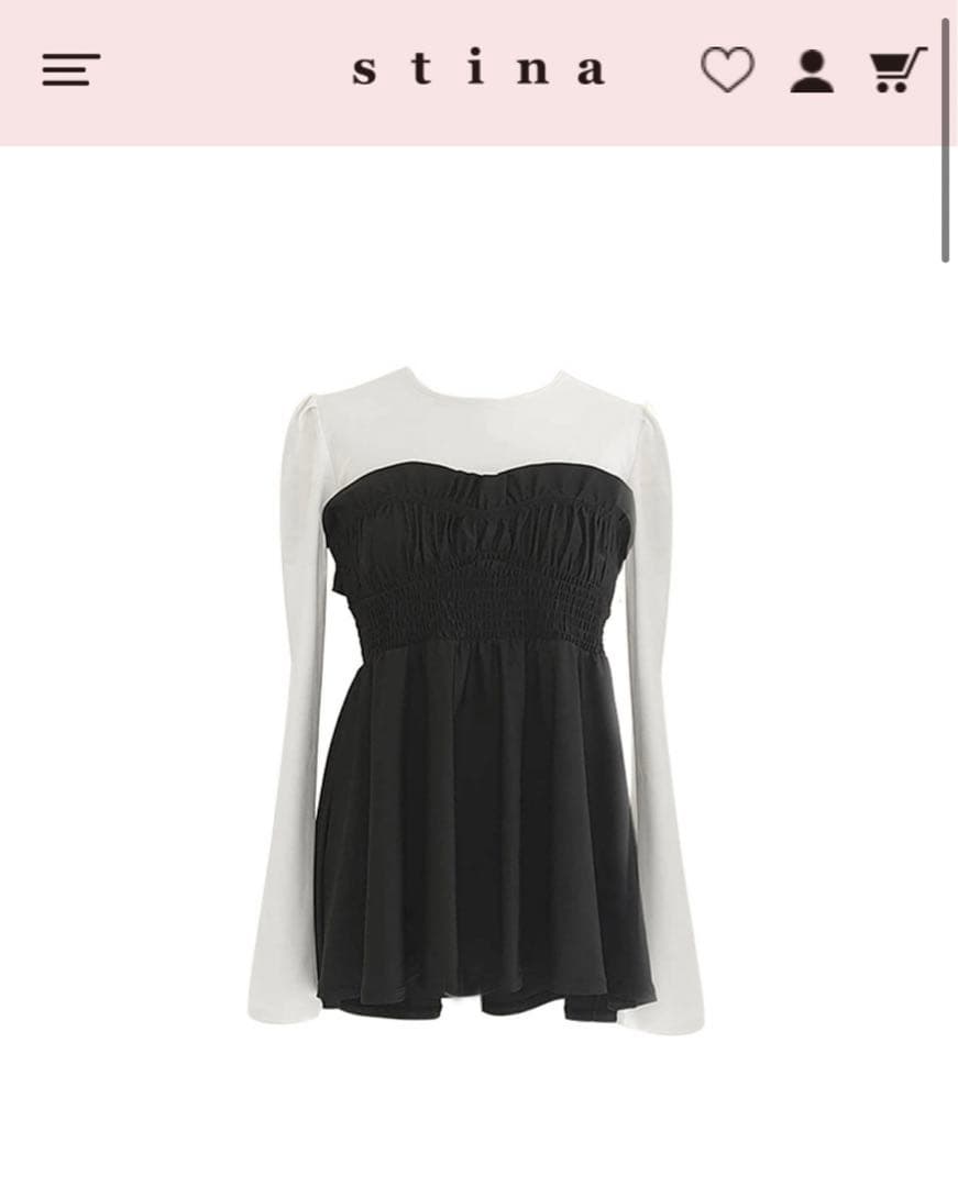 stina shirring rash guard Ｍサイズ　新品未使用未開封