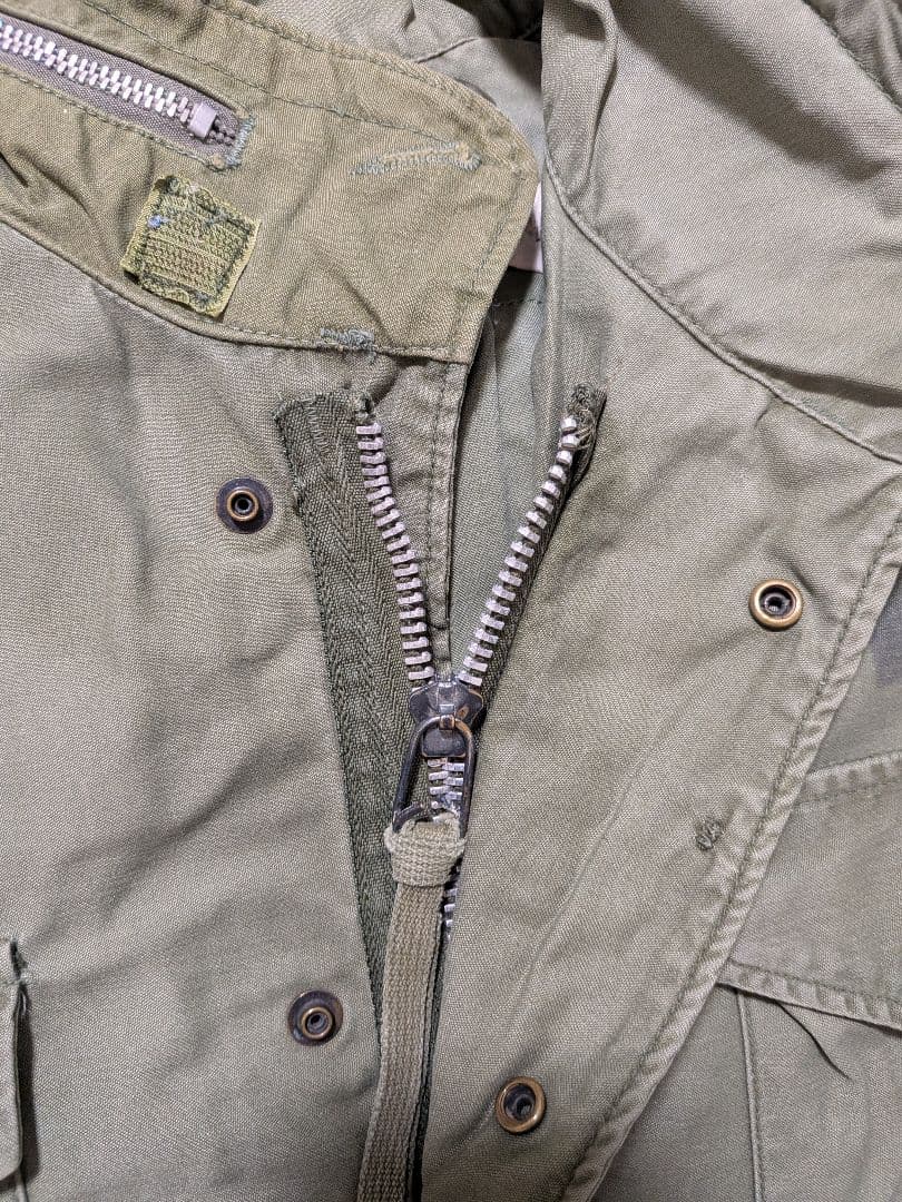 60s US ARMY M-65 2nd アルミジップ MEDIUM