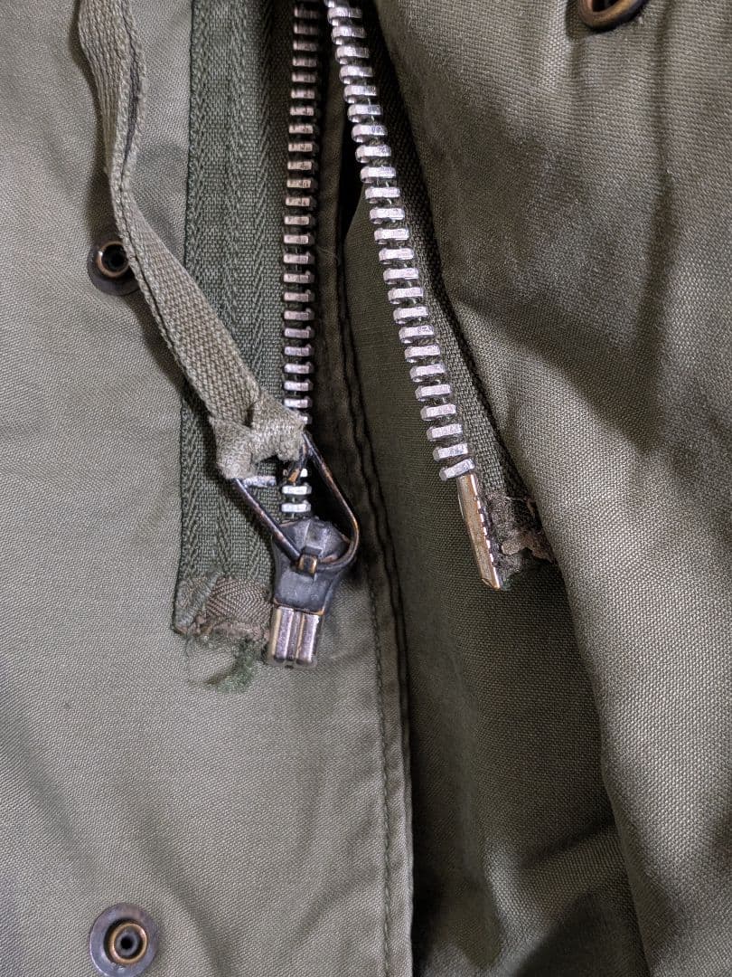 60s US ARMY M-65 2nd アルミジップ MEDIUM