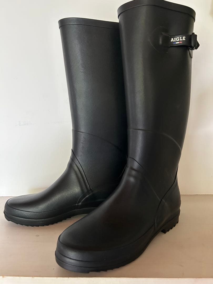 新品未使用　AIGLE ブラック 長靴　38
