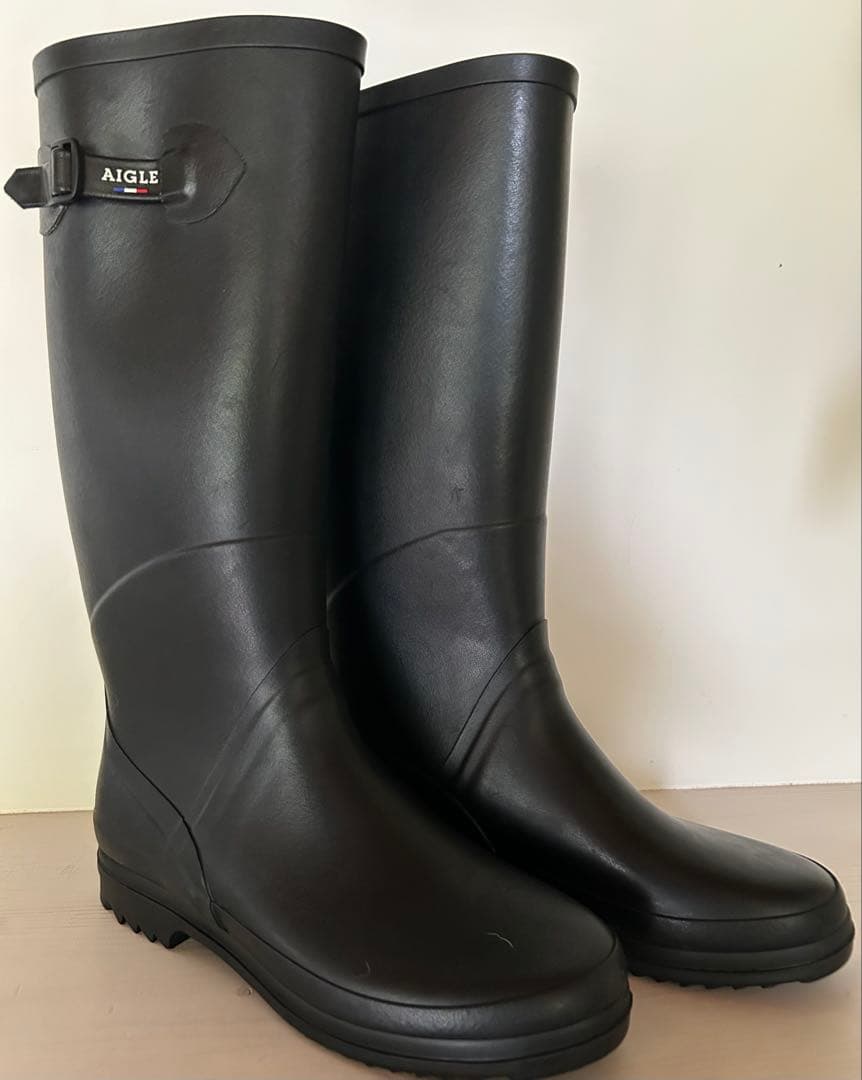 新品未使用　AIGLE ブラック 長靴　38