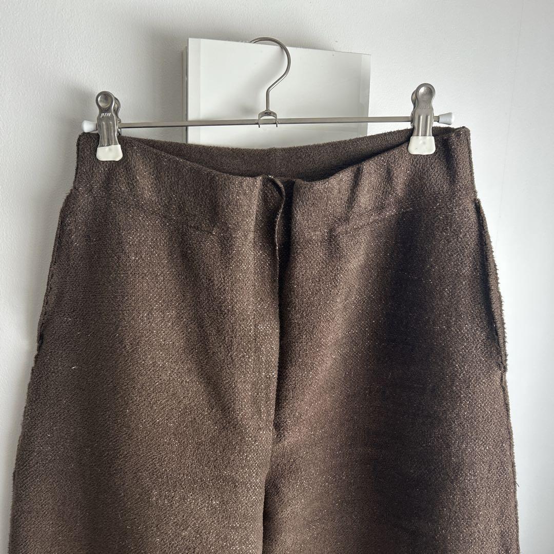 BOBOUTICボブティック 茶ブラウンテーパードパンツ