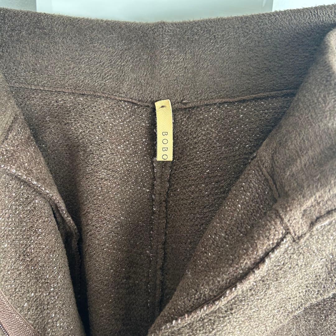 BOBOUTICボブティック 茶ブラウンテーパードパンツ