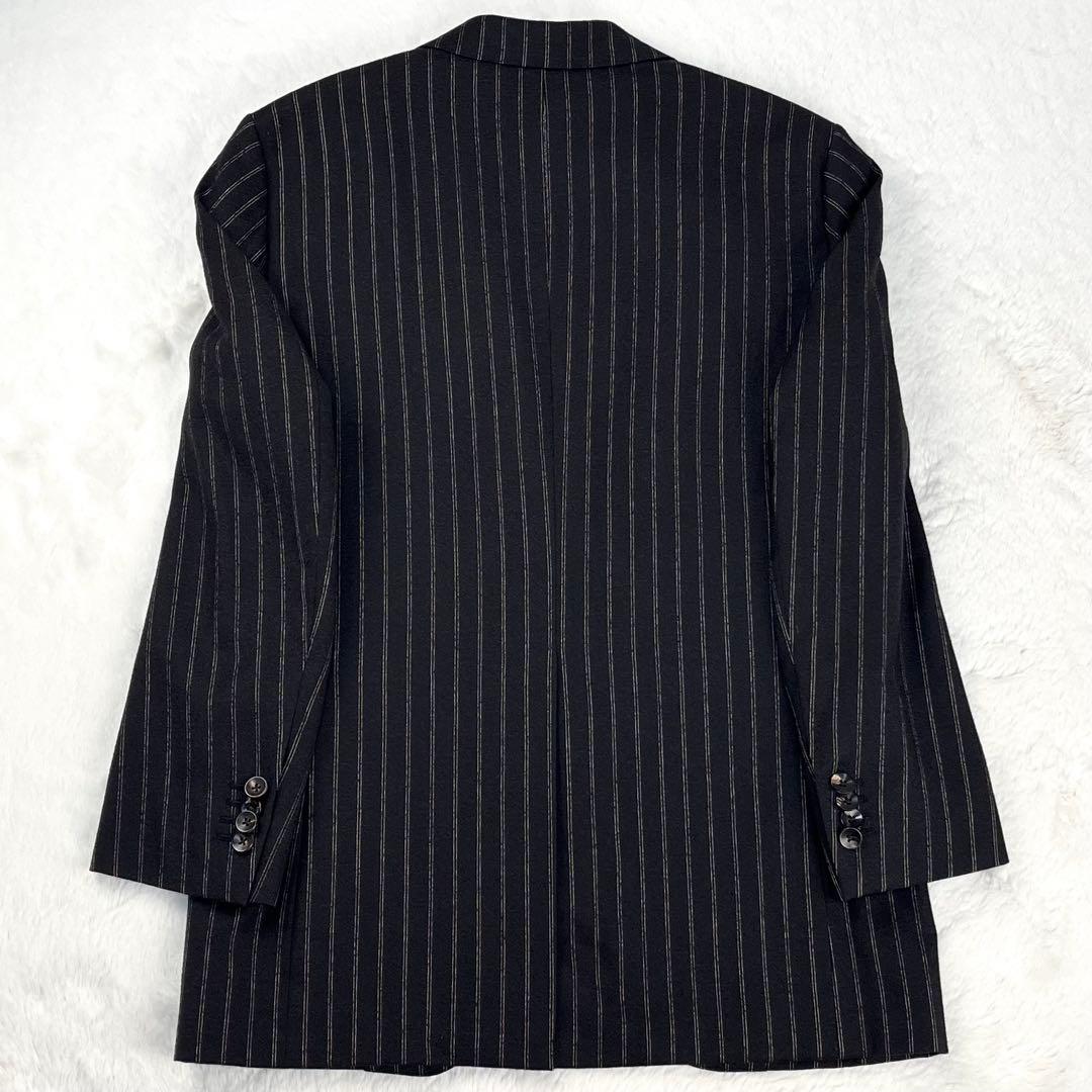 極美品 BOGLIOLI カシミヤ混 トラックストライプ スーツ 44