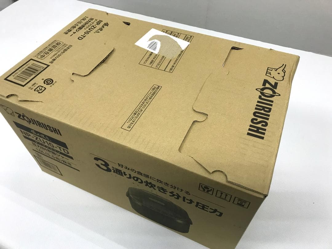 未使用品　象印 極め炊き 圧力IH炊飯ジャー NP-ZU10-TD　5.5合