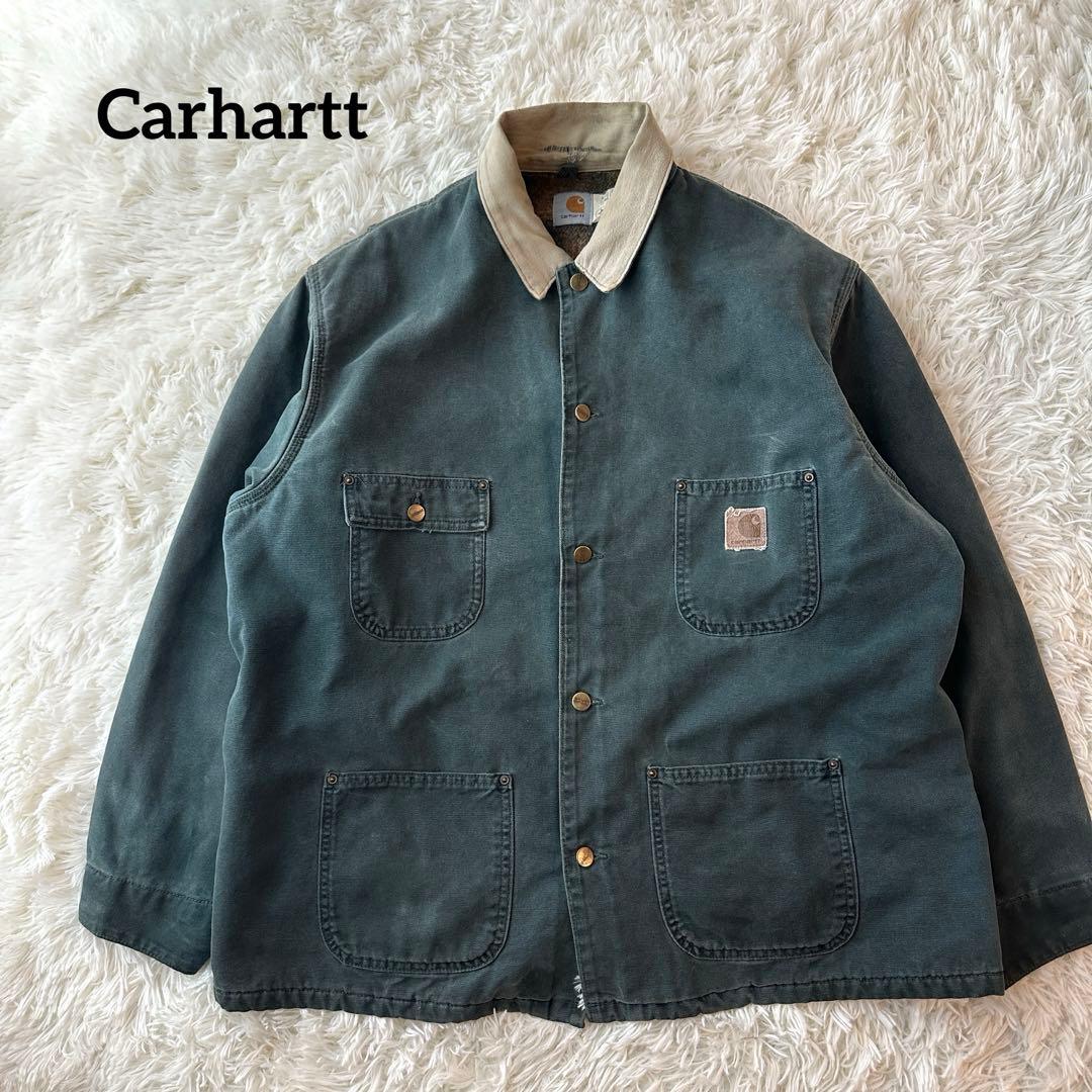 Carhartt ミシガンチョアコート モス 星タグ USA製 XL チェック