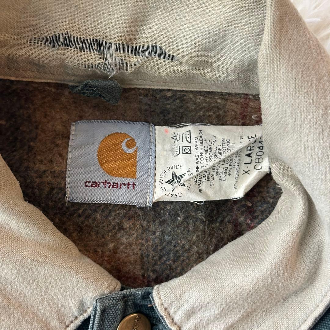Carhartt ミシガンチョアコート モス 星タグ USA製 XL チェック
