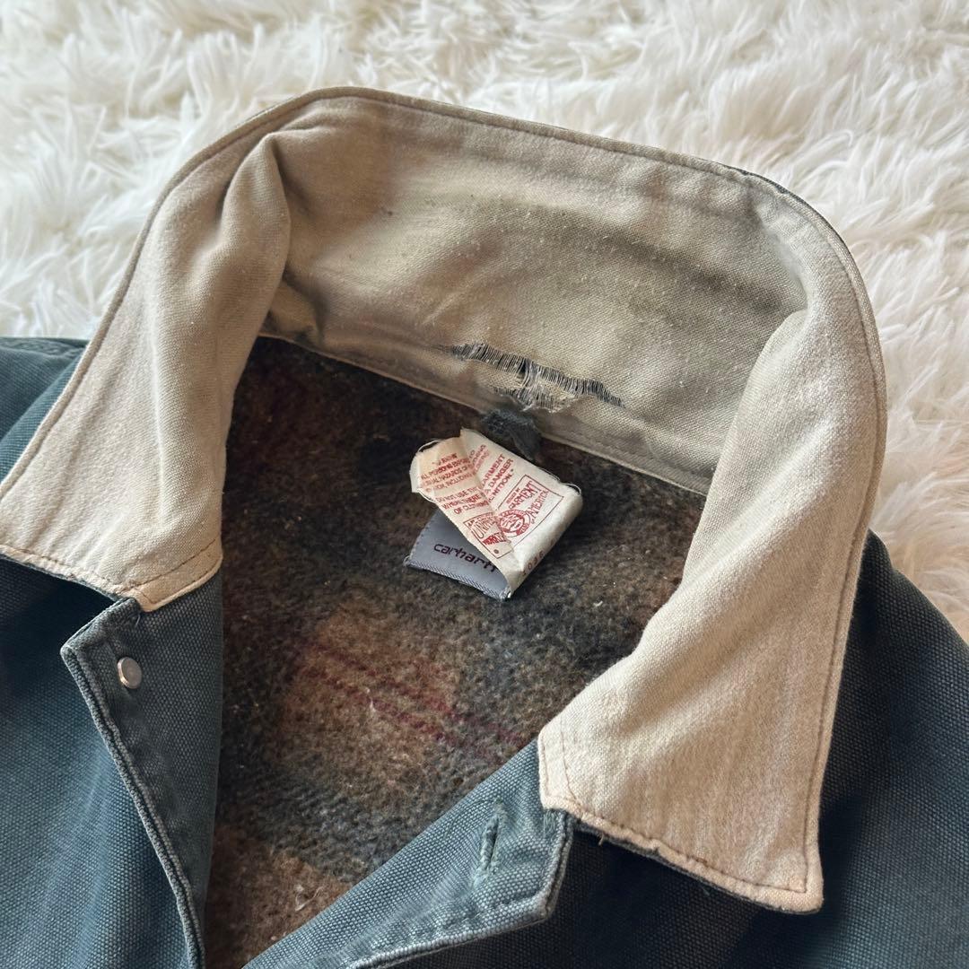 Carhartt ミシガンチョアコート モス 星タグ USA製 XL チェック