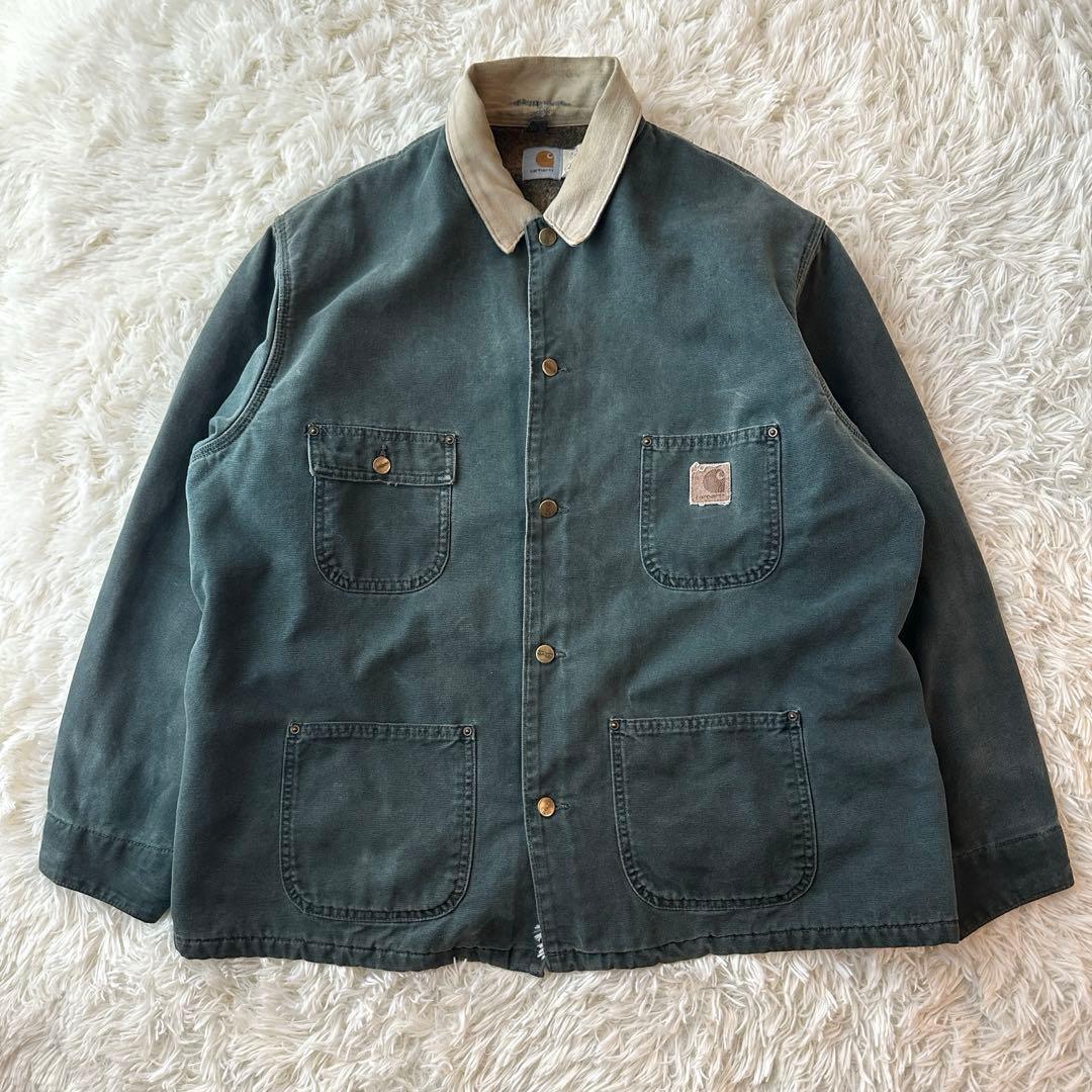 Carhartt ミシガンチョアコート モス 星タグ USA製 XL チェック
