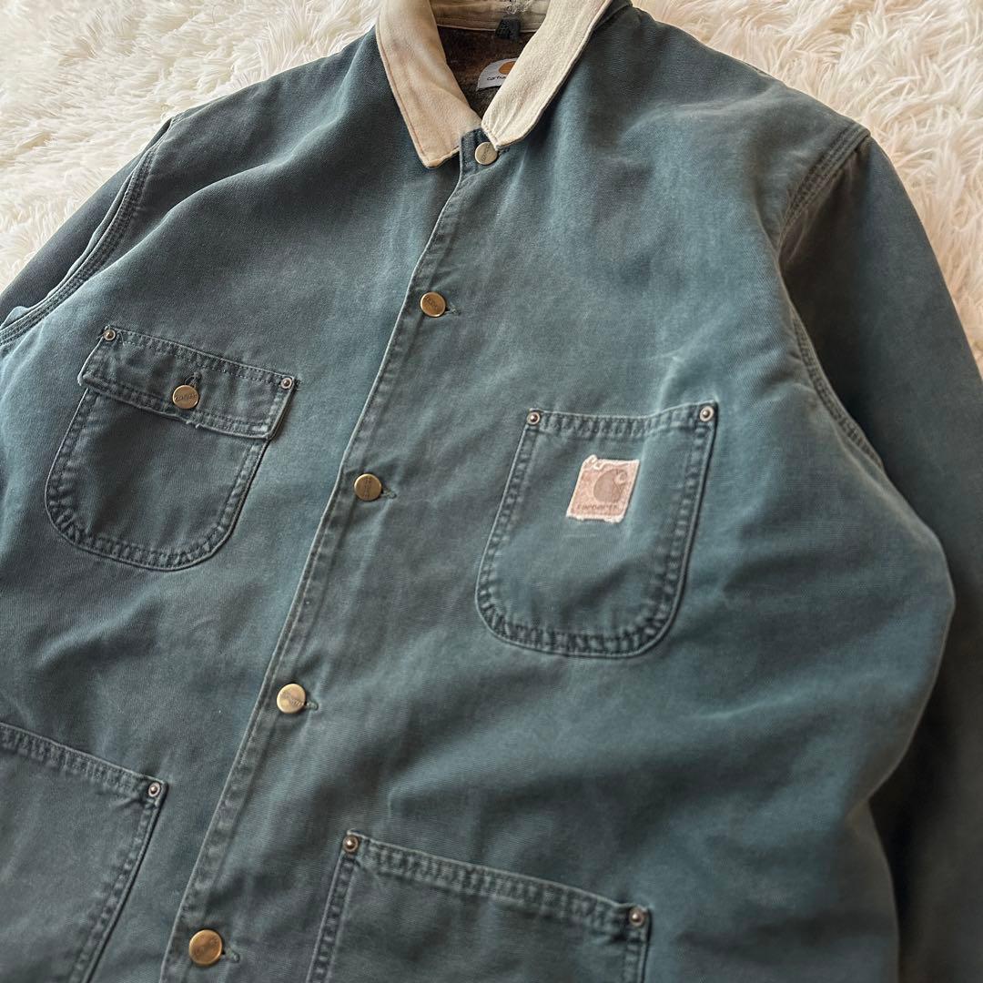 Carhartt ミシガンチョアコート モス 星タグ USA製 XL チェック