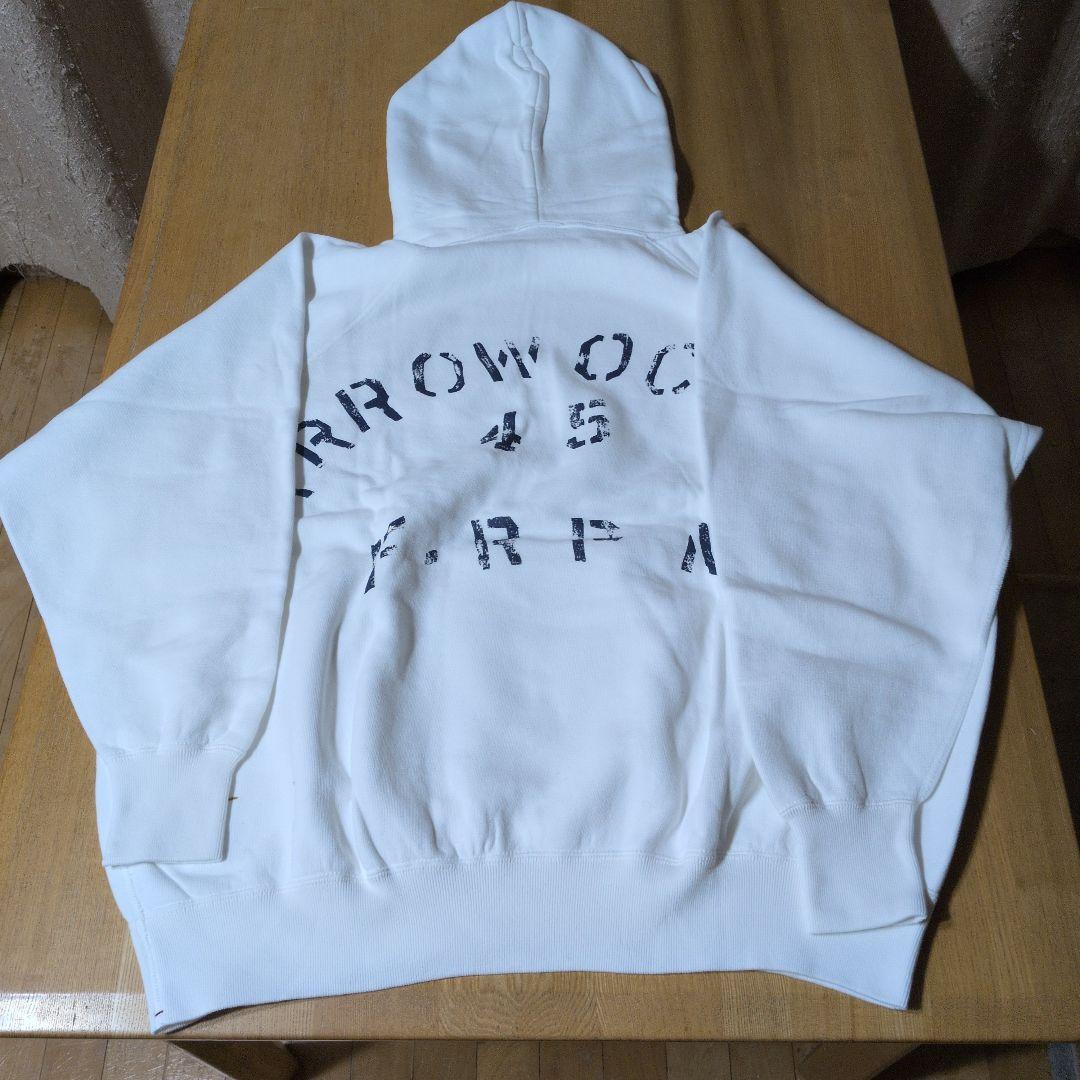 未使用タグ付45rpmフードバッグプント裏起毛パーカー