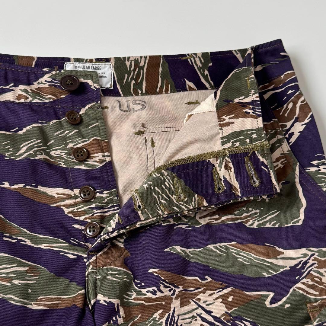 ほぼ新品★リアルマッコイズ パープルタイガーカモ カーゴショーツ L パンツ