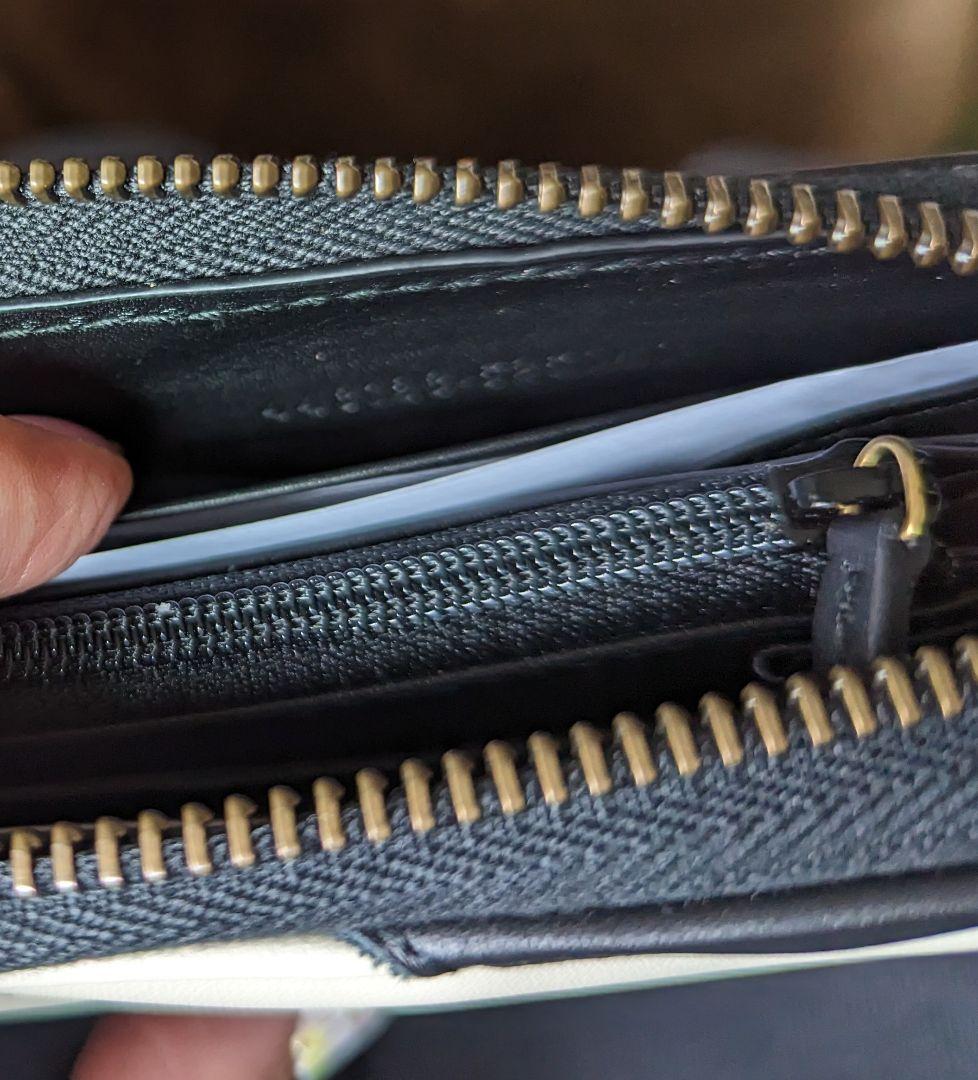 GUCCI 長財布 ラウンドファスナーGGマーモントシェブロンハート　新品未使用