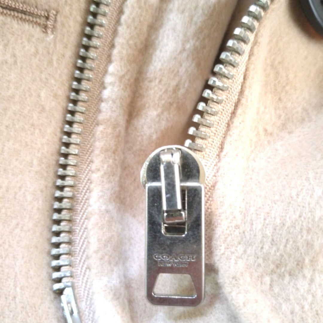 美品✨️コーチ　ダブルフェイスシグネチャー ウール ケープ　ベルテッド　総柄