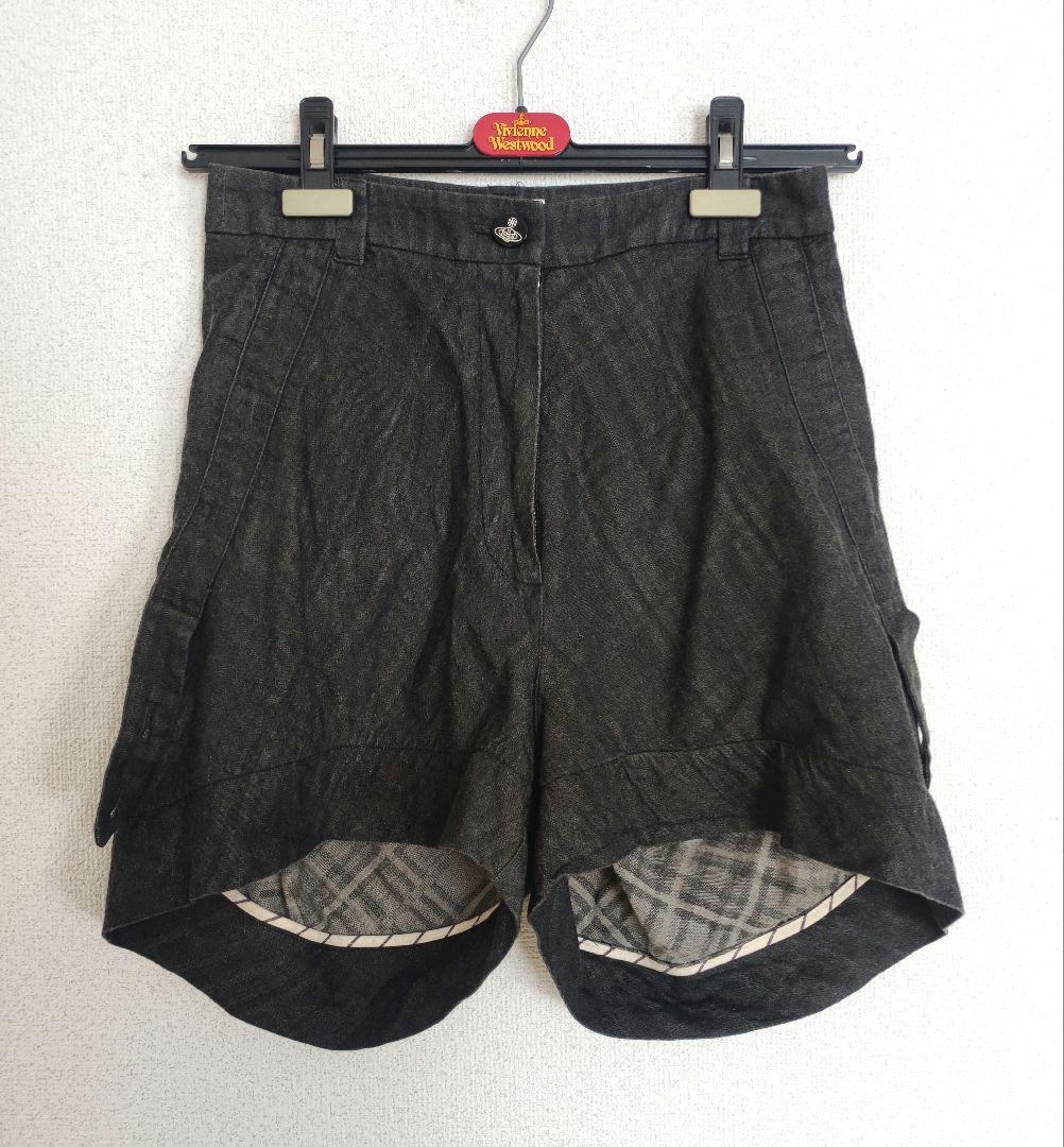 ヴィヴィアンウエストウッド シャドーチェック 2wayハーフパンツサイズ2