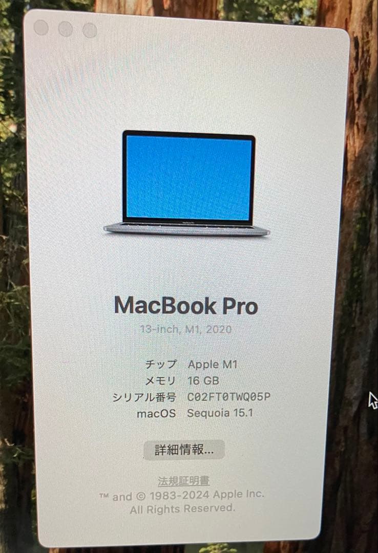 MacBook Pro 13インチ　型番A2338