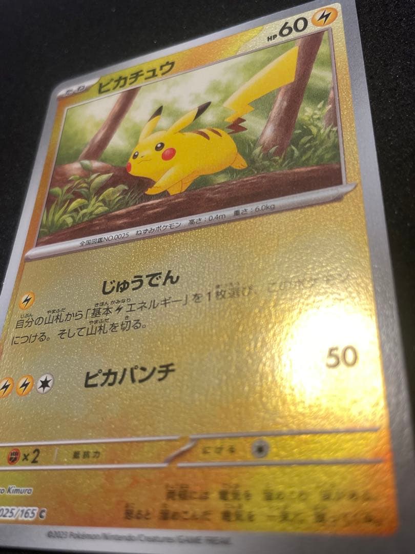 教*様 エラーカード？151 ピカチュウ　025/165 マスターボールモンスタ