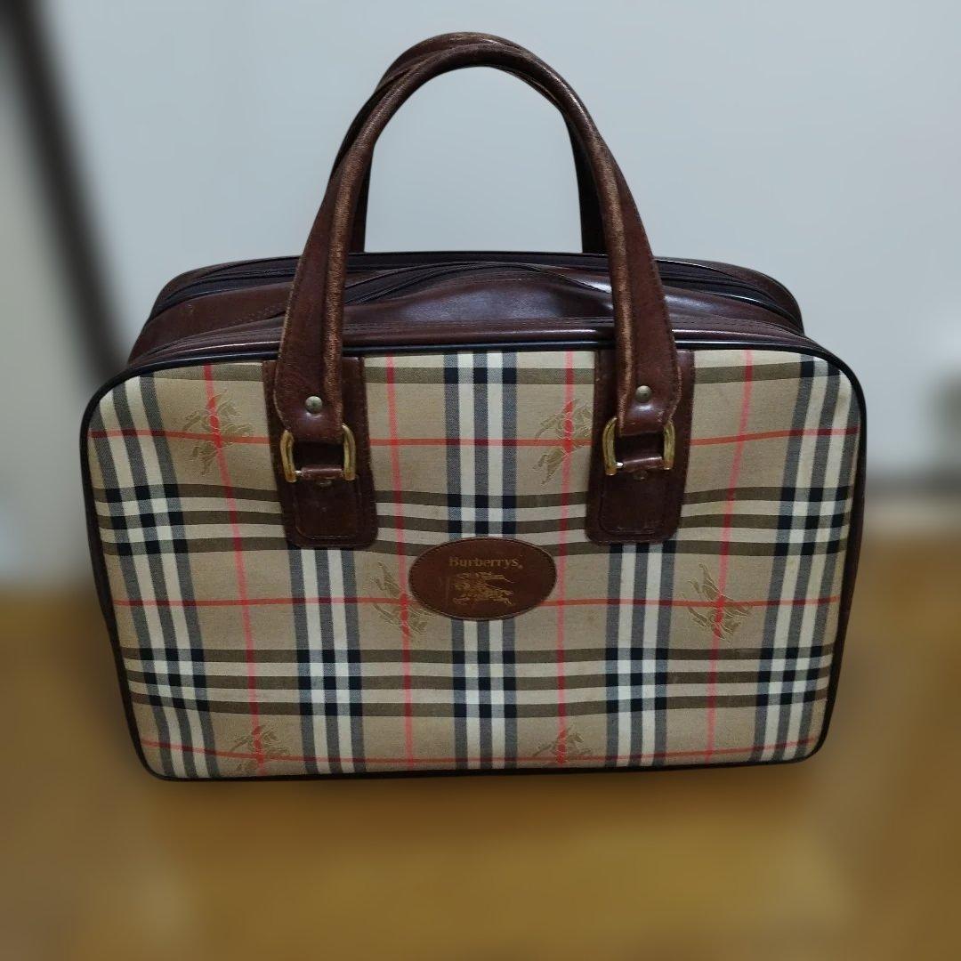 9*様 バーバリー　ボストンバッグ　オールド