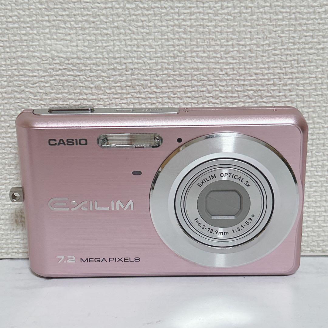 【美品】　CASIO EX-Z77 コンパクトデジタルカメラ　ピンク　動作OK