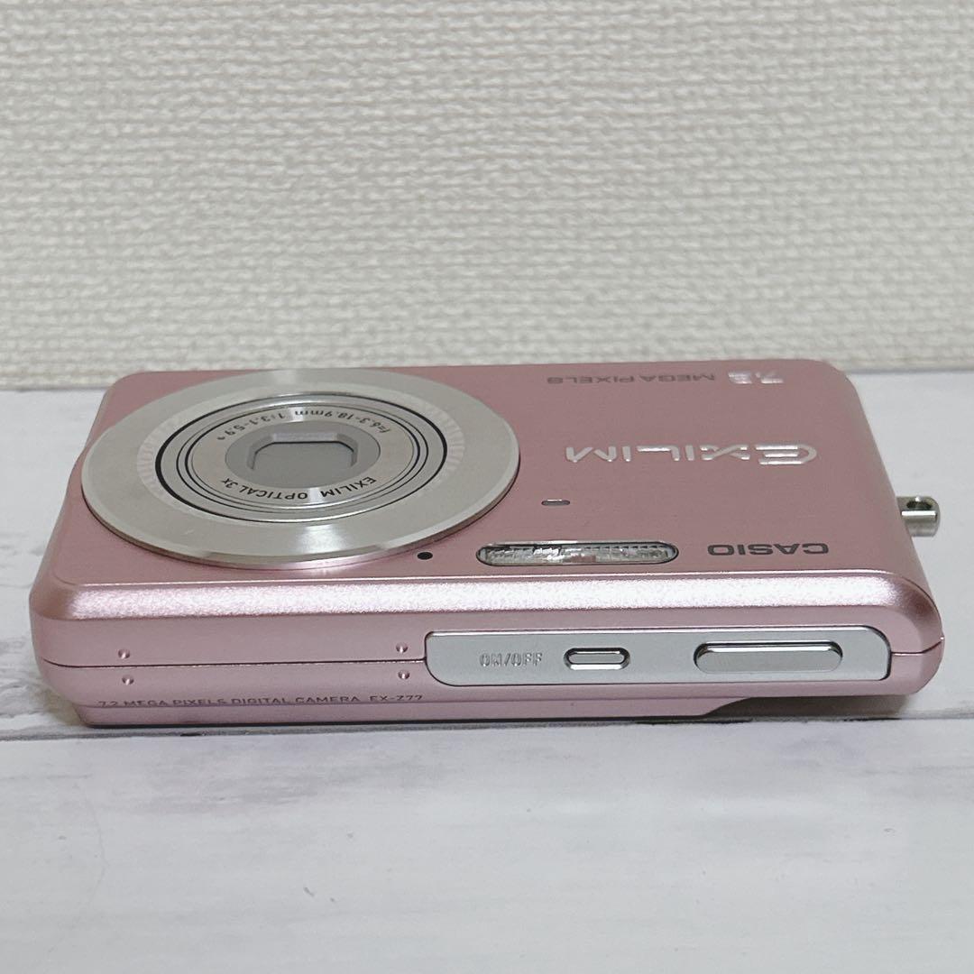 【美品】　CASIO EX-Z77 コンパクトデジタルカメラ　ピンク　動作OK