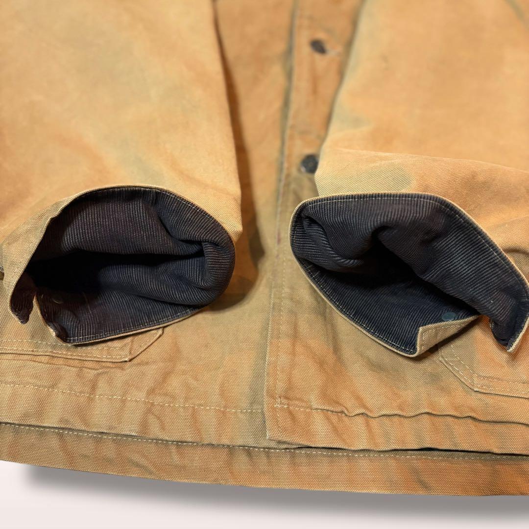 【US古着】アメリカ製　ダックジャケット　カバーオール　ブラウン　オーバーサイズ