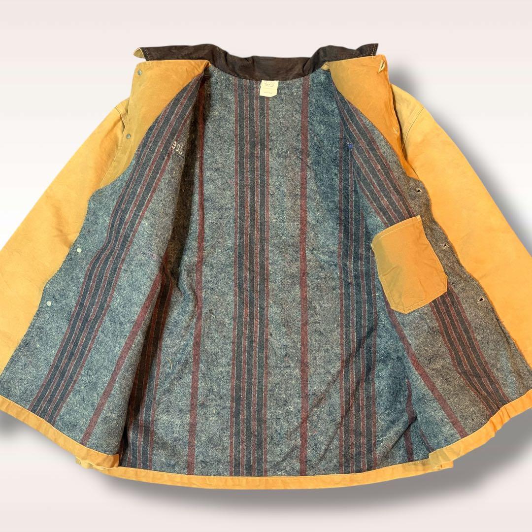 【US古着】アメリカ製　ダックジャケット　カバーオール　ブラウン　オーバーサイズ