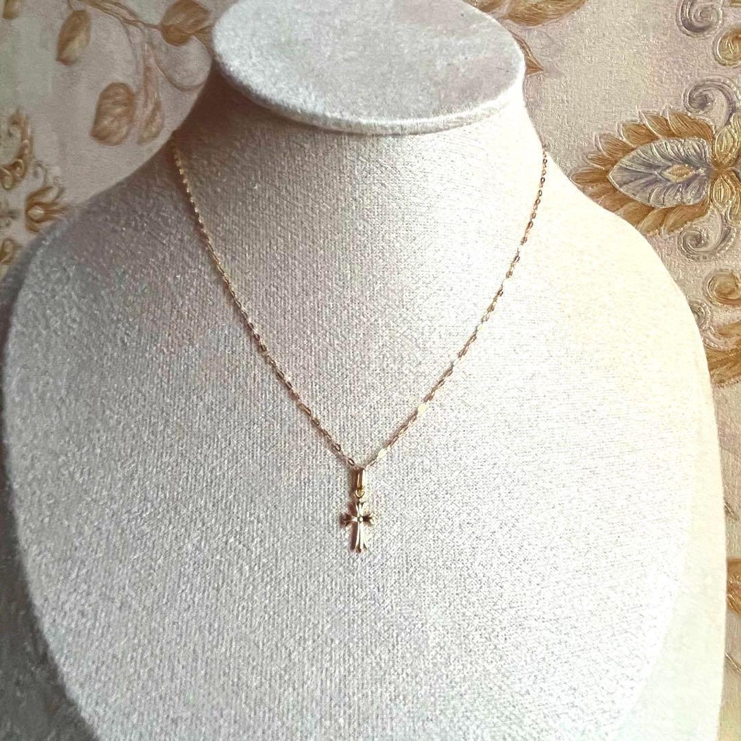 ＊SALE中＊K18 クロス ネックレス トップ 18K 刻印 クロムハーツ