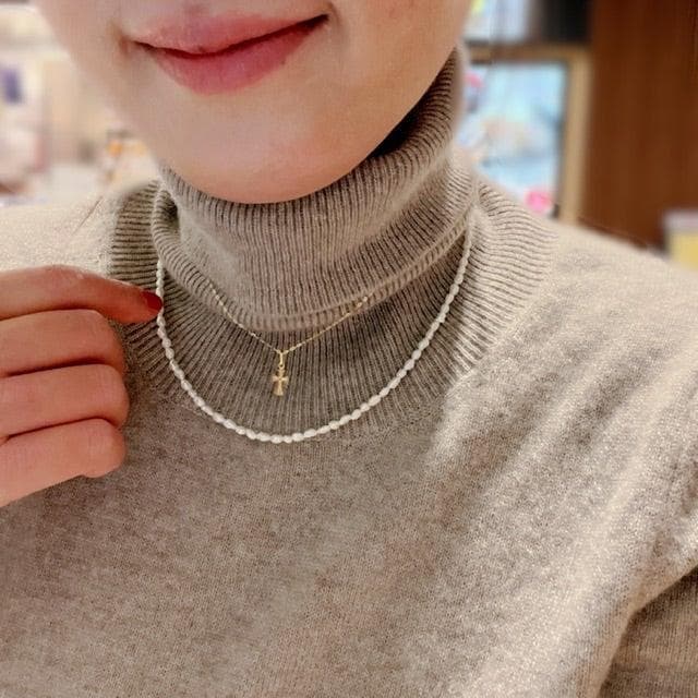 ＊SALE中＊K18 クロス ネックレス トップ 18K 刻印 クロムハーツ