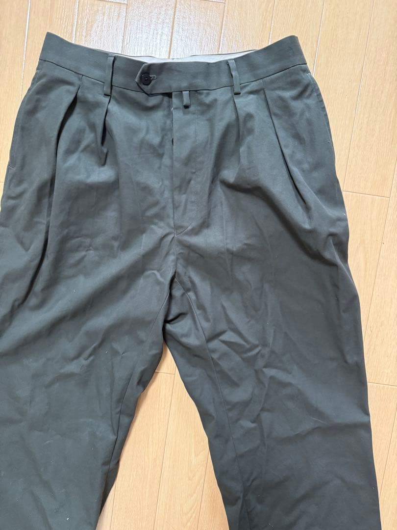 neat ニート　ワイド　ハイツイスト　チャコールグレー　 サイズ48 美品