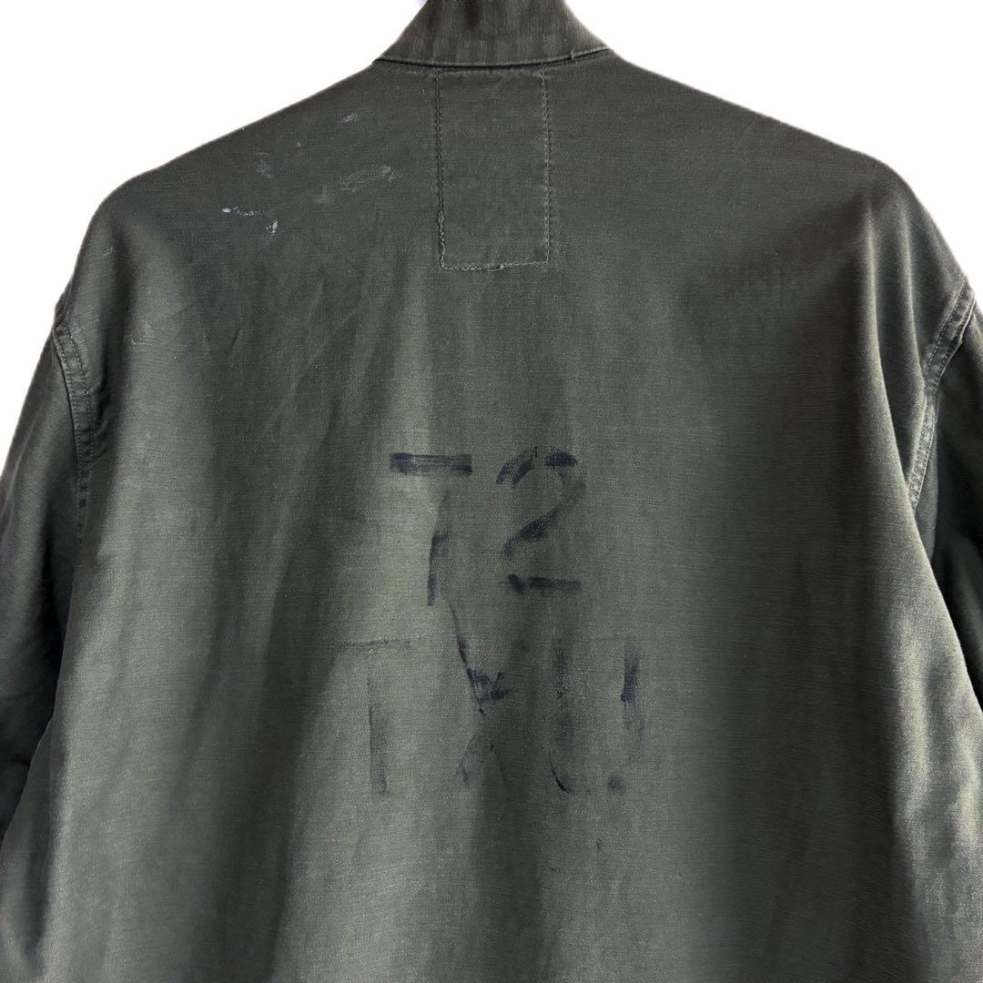 希少 70s 米軍 ケミカルプロテクティブ ライナー シャツ M OG107