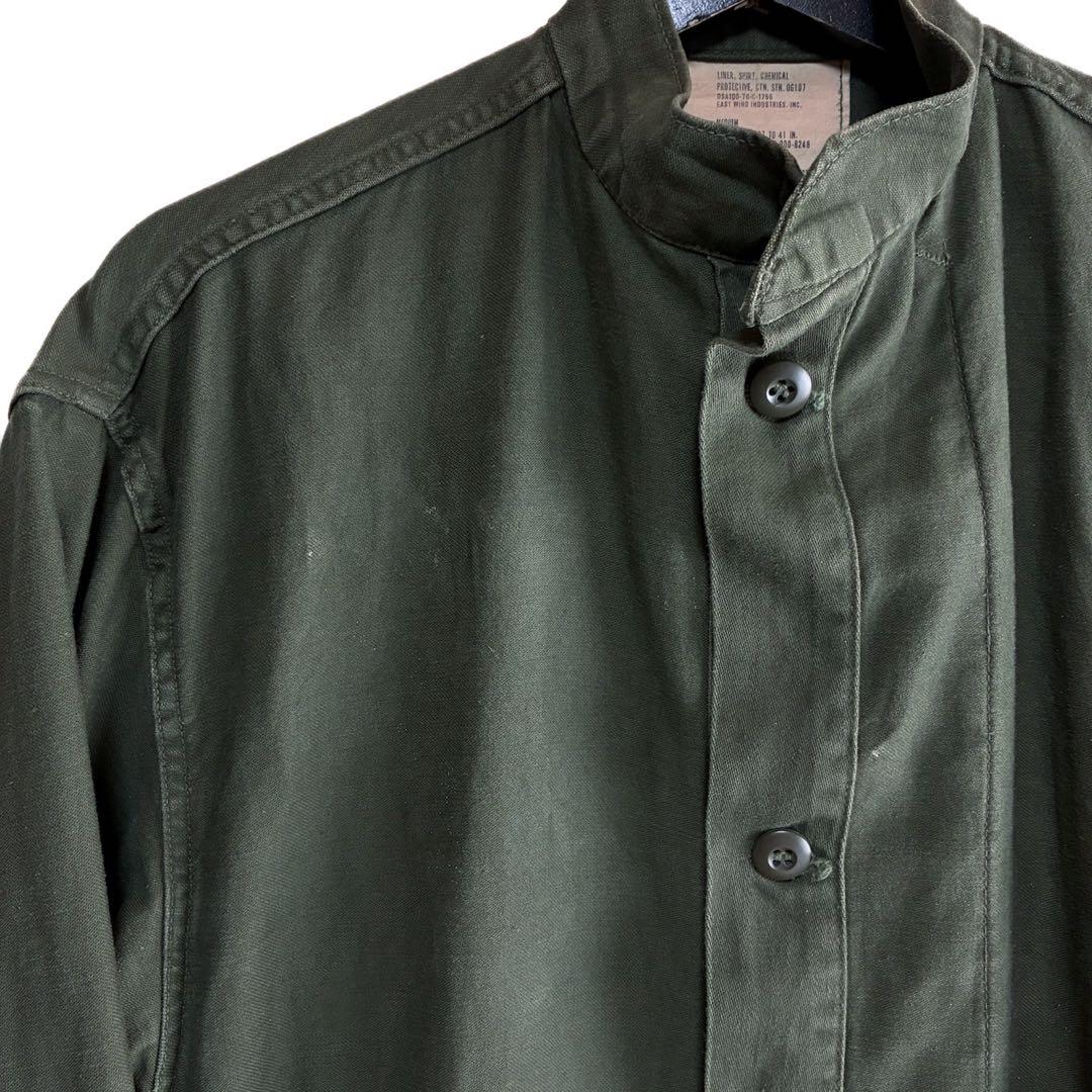 希少 70s 米軍 ケミカルプロテクティブ ライナー シャツ M OG107