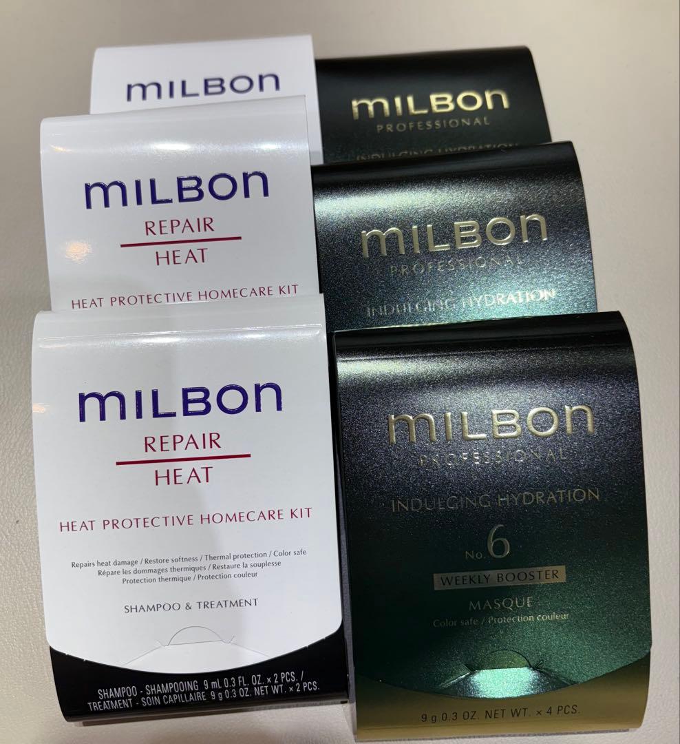 MILBONインダルジングハイドレーションリペアヒート　ホームケアキット各20個