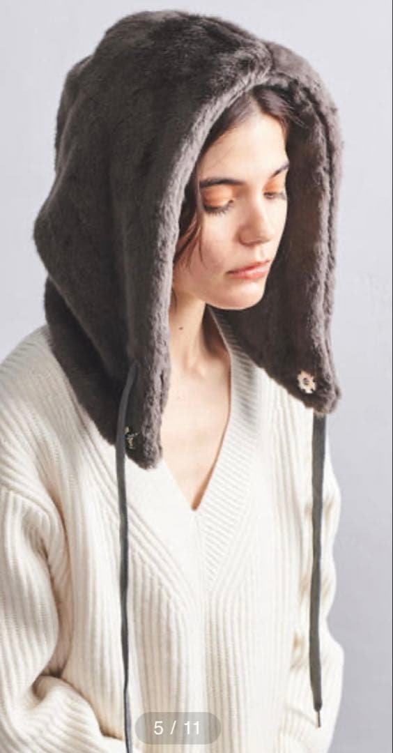 ＜KIJIMA TAKAYUKI（キジマ タカユキ）＞フェイクファー フード