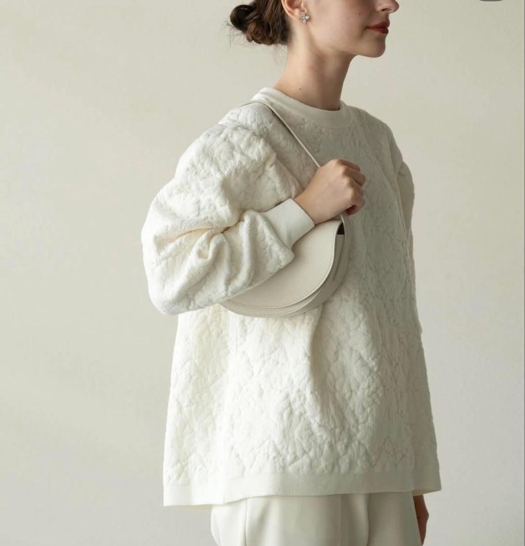 ohga オオガ　PAT BAG 本革　白