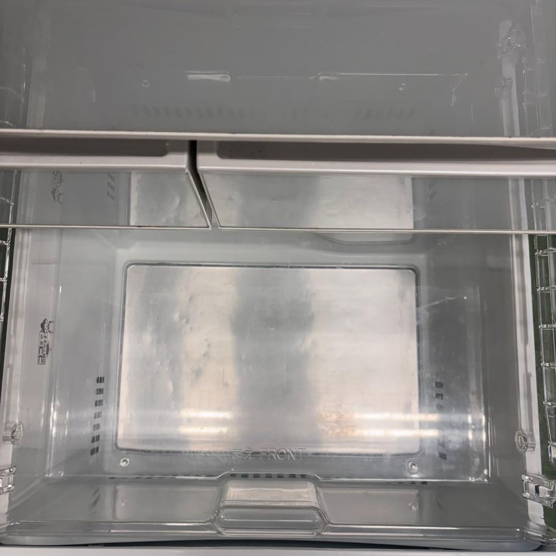 592 東芝大型冷蔵庫　400L強　自動製氷　小型　右開き　5ドア　ガラスパネル