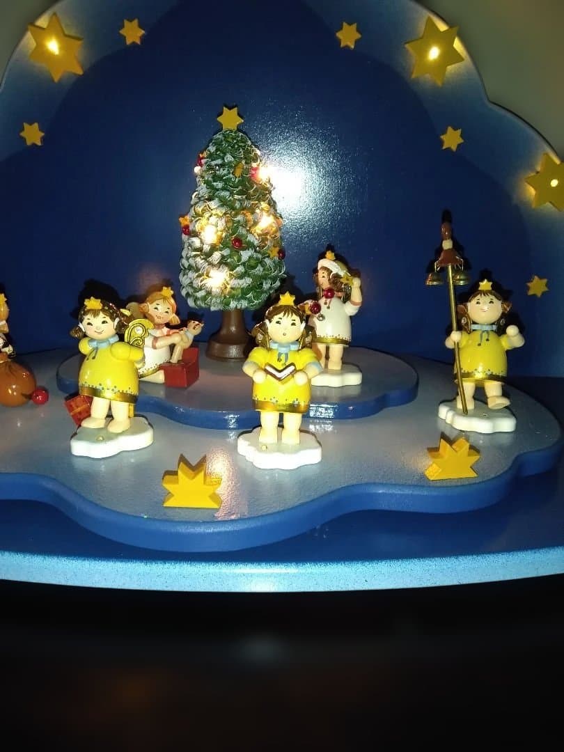 ドイツ　ザイフェン　ローテンブルク天体　間奏曲　天使の置物 LED