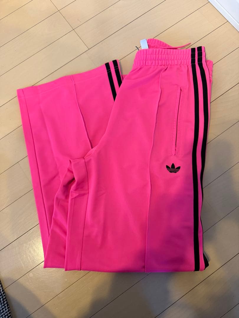 adidas ピンク トラックパンツ XL