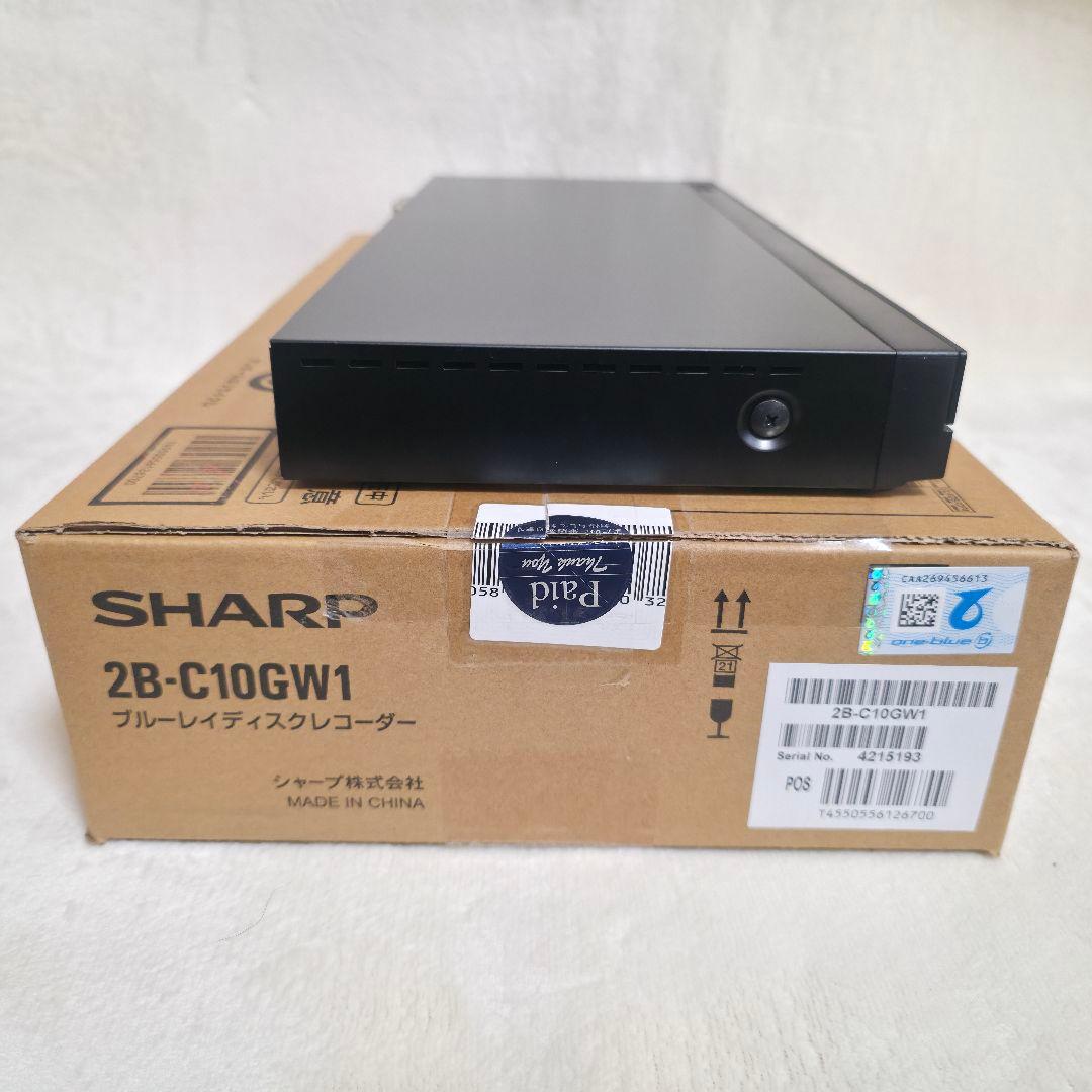 321】2025年】SHARP ブルーレイディスクレコーダー 2B-C10GW1
