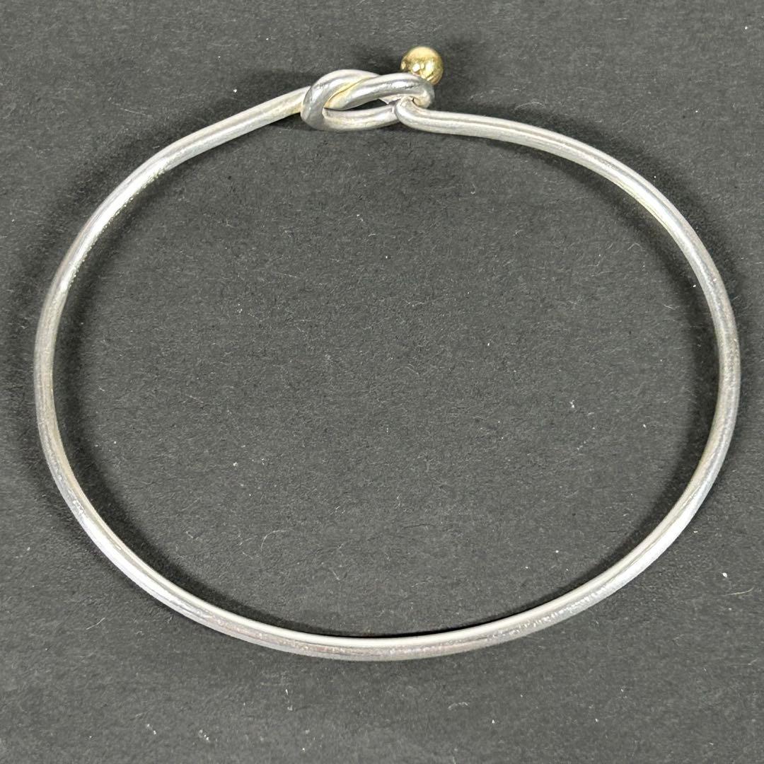 ティファニー バングル ラブノット 925×750 ゴールド ブレスレット 箱付