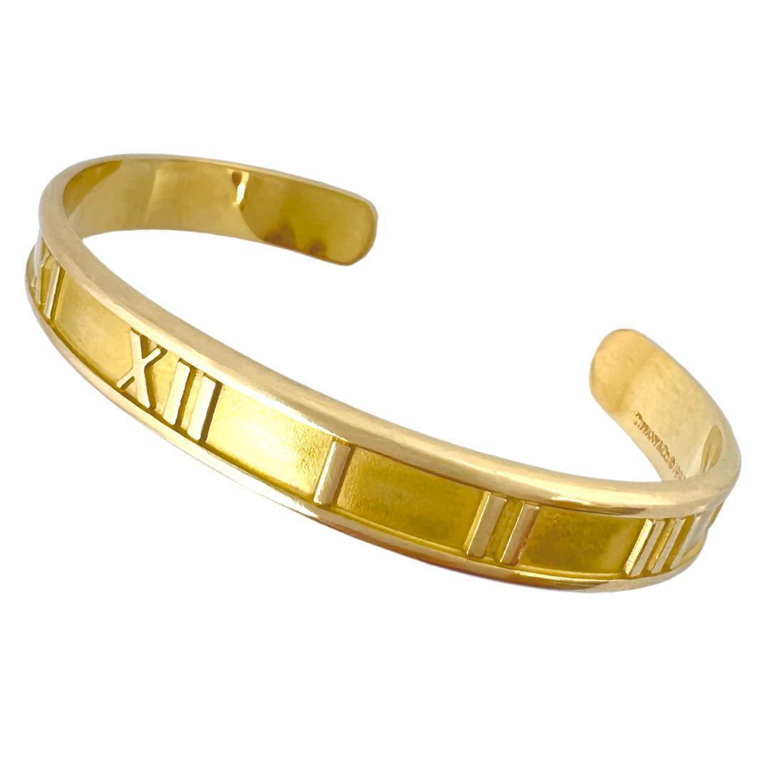 ティファニー　ブレス　アトラス　750　K18　YG　バングル