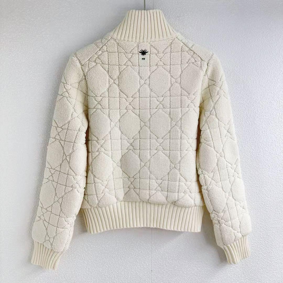 Christian Dior アイボリージップアップ M