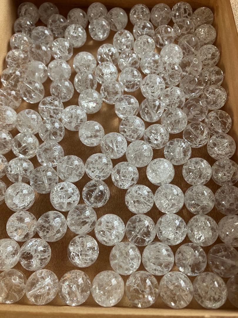 【SB-14-1】神聖幾何学 フラーレン 爆裂クラック水晶14ミリ玉使用