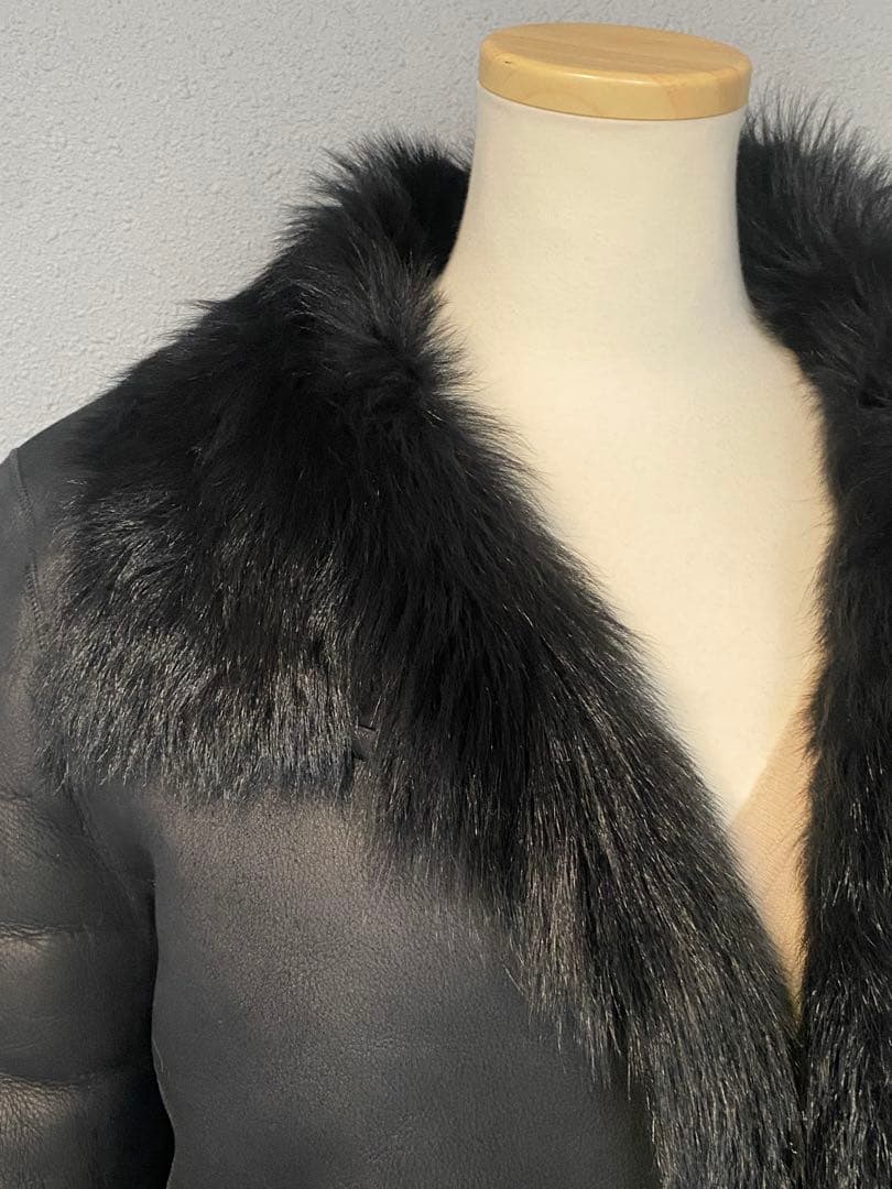 【ドラ公式アカウント】GUCCIリアルファームートンジャケット黒サイズ40