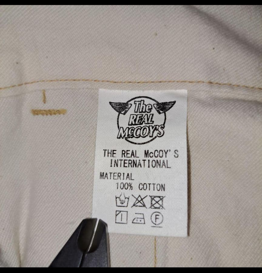 リアルマッコイズ メタルボタン ベージュチノパン W34