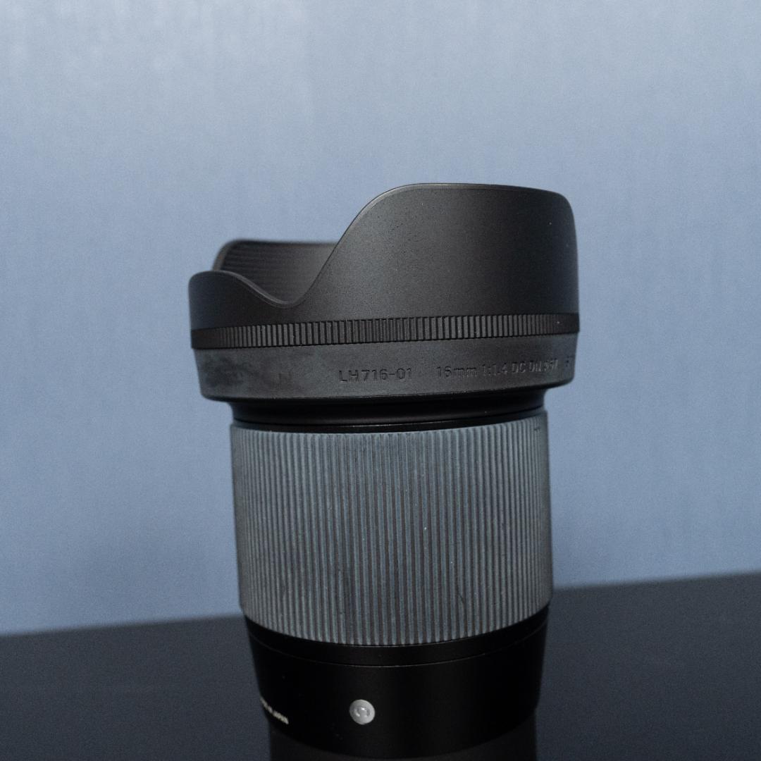 SIGMA16mm F1.4 DC DN ソニー Eマウント レンズフィルター付